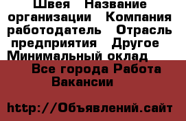 Швея › Название организации ­ Компания-работодатель › Отрасль предприятия ­ Другое › Минимальный оклад ­ 5 554 - Все города Работа » Вакансии   